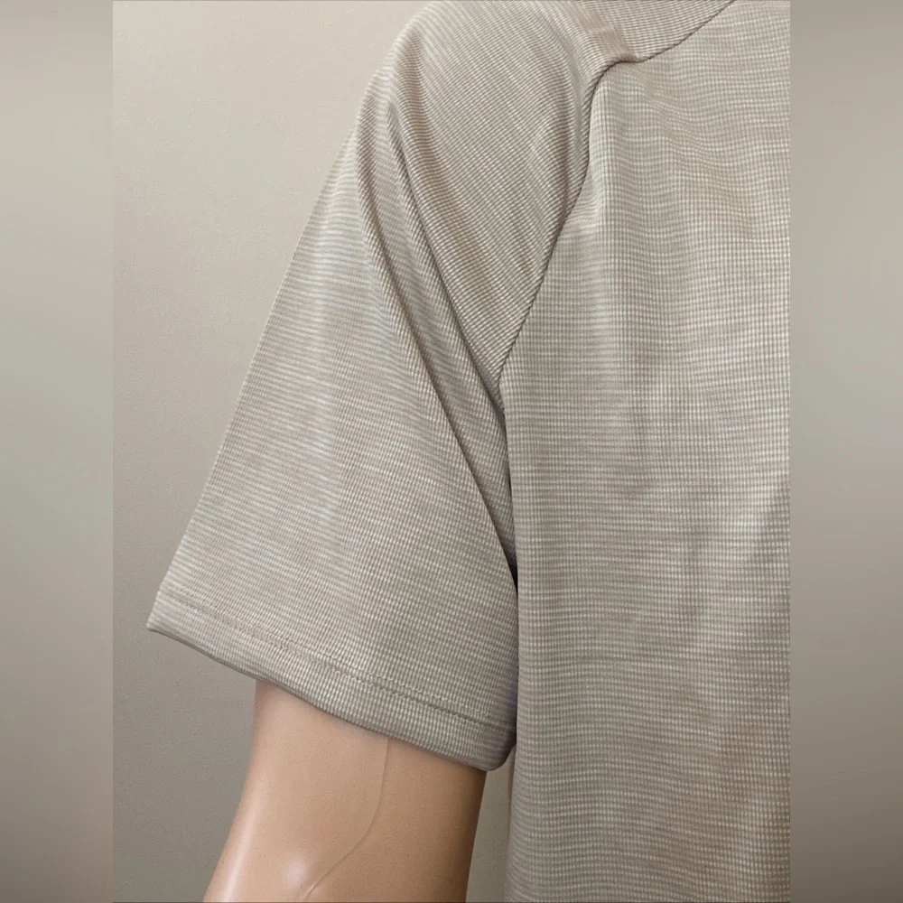 Under Armour Big & Tall Tech Textured Short Sleeve Tee- City Khaki - Picture 4 of 16